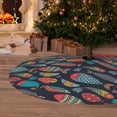 thumbnail image 6 of Sikiie Colorful Fish 30-48 inches {designName} Print Christmas Tree Skirt Snowman Xmas Tree Skirt with Edge Christmas Decorations for Holiday Party48", 6 of 7