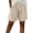 A273-Beige, variant on Women's Elastic Drawstring Shorts Linen Cotton Waist Casual Loose Fit Shorts with Side Pockets