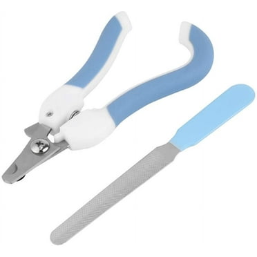 Pet Nail Clippers Dog Cat Nail Trimmer Stainless Steel Pet Claw Cutter Professional Pet Grooming Toenail Scissors Animal Claw Daily Care Tool with Nail File (S Blue)