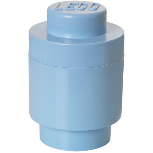 light blue lego storage box