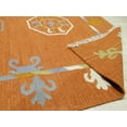 thumbnail image 3 of EORC Rust Wool Traditional Oriental Kilim Rug, 5'6 x 8', 3 of 9