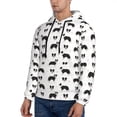 thumbnail image 3 of Honeii Border Collie Dog Pattern Mens Hoodies Men's Loose Sleeve Sweatshirt,Pullover Hooded Sweatshirt for Men,Essentials Hoodie-4X-Large, 3 of 7