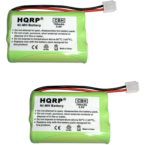 HQRP 2-Pack Phone Battery for AT&T / Lucent E5911, E5912B, E5913B, E5914, E5914B, E5917