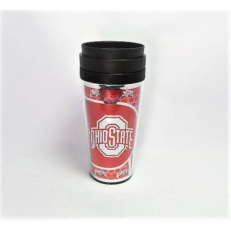 NCAA Ohio State Buckeyes 14 oz Travel Mug - (Best Defense In Ncaa 14)