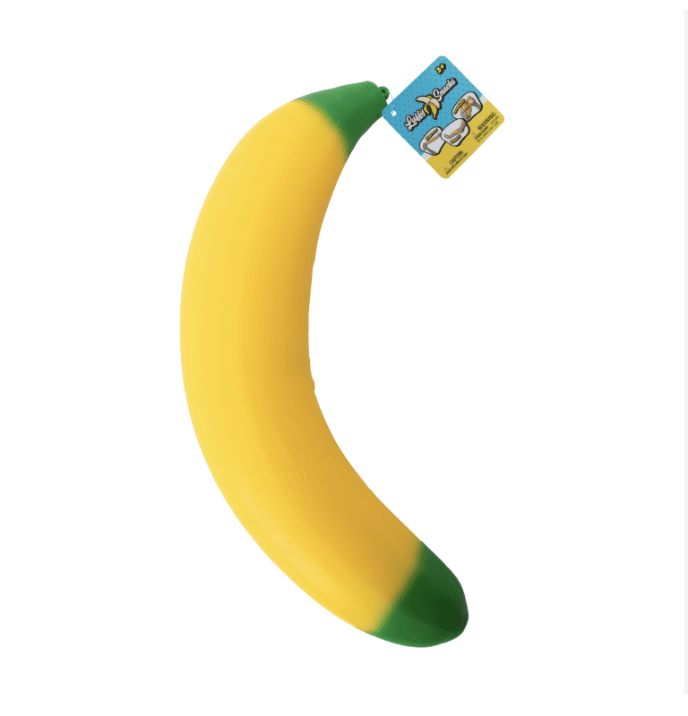 Laffy Snacks Squishy Sensory Banana Stress Relieving Banana Figure