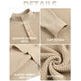 thumbnail image 6 of COOFANDY Mens Knit Pullover Sweater Mock Neck Button Sweater Fashion Casual Henley Sweater, 6 of 10