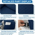 thumbnail image 6 of AORSHER Non-Slip Polyester Recliner Slipcovers, Gray Blue, 6 of 17