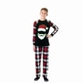 thumbnail image 4 of Ihaphap Plus Size Black Santa Family Christmas Matching Pajamas Set, 5-6Y-Kid, 4 of 6