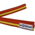 thumbnail image 4 of Premium Karate Belt, 100% Cotton Canvas Martial Arts Belt for Karate, Taekwondo & Judo, Durable, Comfortable & Secure Fit, Ideal for Training & Competition, Orange/Yellow, Size 2-89 Inches, 4 of 5