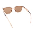 thumbnail image 5 of Womens Hipster Inset lens Thin Horn Rim Hipster Plastic Rectangle Sunglasses Beige - Brown, 5 of 5
