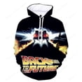thumbnail image 3 of Sudadera con capucha para hombre, con estampado 3D de Regreso al futuro, sudadera con capucha gráfica para hombre y mujer, sudadera con capucha de gran tamaño a la moda, abrigo para niño, chaqueta dep, 3 of 5