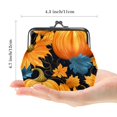 thumbnail image 2 of Thanksgiving Leaves Premium Coin Purse Wallet - Stylish 0.7 Microfiber with Zinc Alloy Jaws, 4.3x4.7 in/11x12 cm Size - Durable & Fashionable, 2 of 7