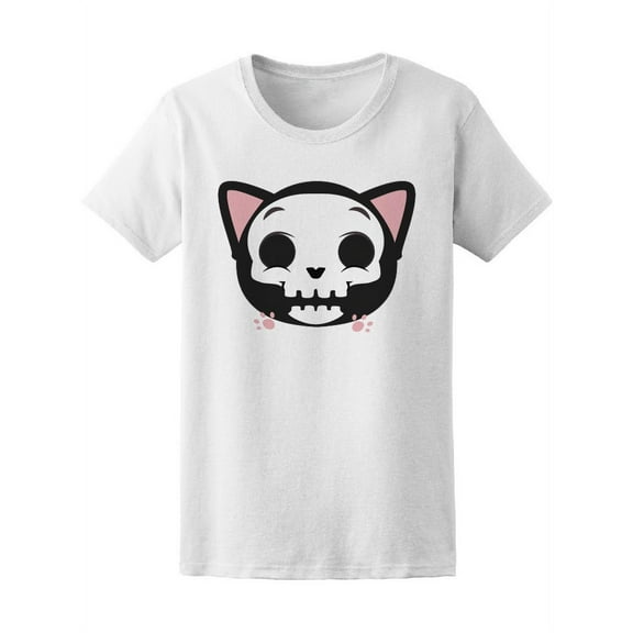 Cute Gray Cat Spooky Tee Women's -Image by Shutterstock