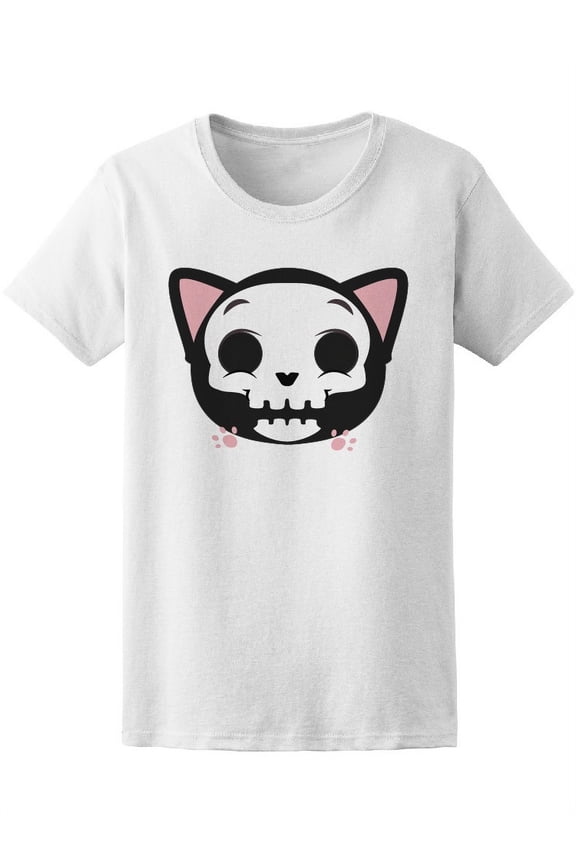 Cute Gray Cat Spooky Tee Women's -Image by Shutterstock