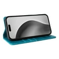 thumbnail image 2 of ELEHOLD Case for iPhone 15 Plus, RFID Blocking Wallet Phone Case, Shockproof Leather Cover with Kickstand, Magnetic Closure,Bluegreen, 2 of 9