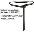 thumbnail image 3 of INSPIRE CHIC Women's Skinny Waist Belt for Dress Metal Buckle Belts Adjustable Black, 3 of 4