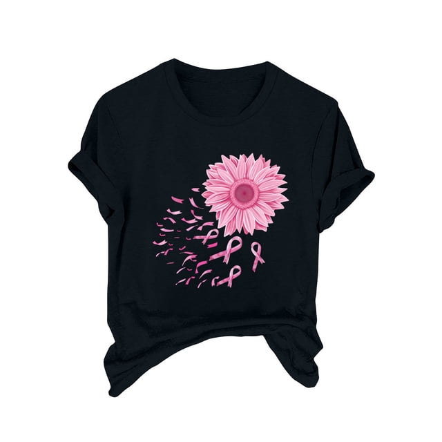 Blusas de Manga Corta para las Mujeres Divertida Impresión Cuello Redondo Camiseta Vintage, Blusas de Primavera para las Mujeres