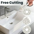 thumbnail image 3 of PAYOHTO Sink Splash Guard Faucet Mat Simple Triangular Grid Super Absorbent Fast Drying Pad Sink Faucet Drip Suction Mat for Kitchen Bathroom, 3 of 9