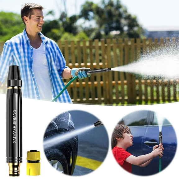 sruoe Water Hose Nozzle, Washing Water Gun, Pressure Washer Wands, Trigger Thumb Control Garden Hose Nozzle Sprayer, , Alloy Water Nozzle, Water Nozzle for Car Wash Cleaning