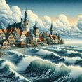 thumbnail image 1 of Lake Side View #8 - DIY Diamond Painting, 1 of 6