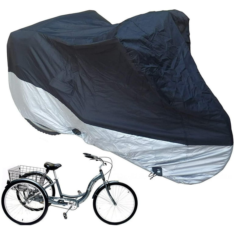 Bicycle Cover Outdoor Storage Waterproof Adult Tricycle Cover Bike Cover Outdoor Bike Motorcycle Storage Cover For Two To Three Bike Covers