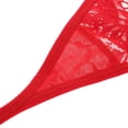 thumbnail image 4 of Calzoncillos de Encaje Forma Bóxer Elástico Suave Mujeres Favor Travieso rojo, 4 of 9