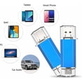 thumbnail image 4 of Unidad Flash USB Tipo C 64 GB USB 3.0 Memoria USB 64 GB 2 en 1 Memory Stick OTG Unidad Flash 64 Giga 3.1 U Disco Llavero Alta Velocidad Impermeable Conexiones Dobles para Samsung S8/S9, 4 of 5