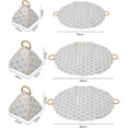 thumbnail image 2 of Foldable Waterproof Picnic Blanket with Carry Handle - Thick Padded Outdoor Mat for Beach, Portable Outdoor Blankets Tote Bag with Zipper, Thick Padded Round Mat, for Park, Hiking, Travel (S), 2 of 9