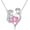 Heart Footprint Necklace, variant on 925 Sterling Silver Footprint Necklace Mom Pendant Necklace Mother's Day Jewelry Gift for Women Mom Wife