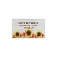 thumbnail image 2 of Kitchen Rugs and Mats Non Skid Washable White Wood Text Sunflower Flowers Kitchen Mat and Rug Set,Floor Cushion Waterproof Rug,Rubber Backed Area Rugs for Kitchen Laundry, 2 of 7