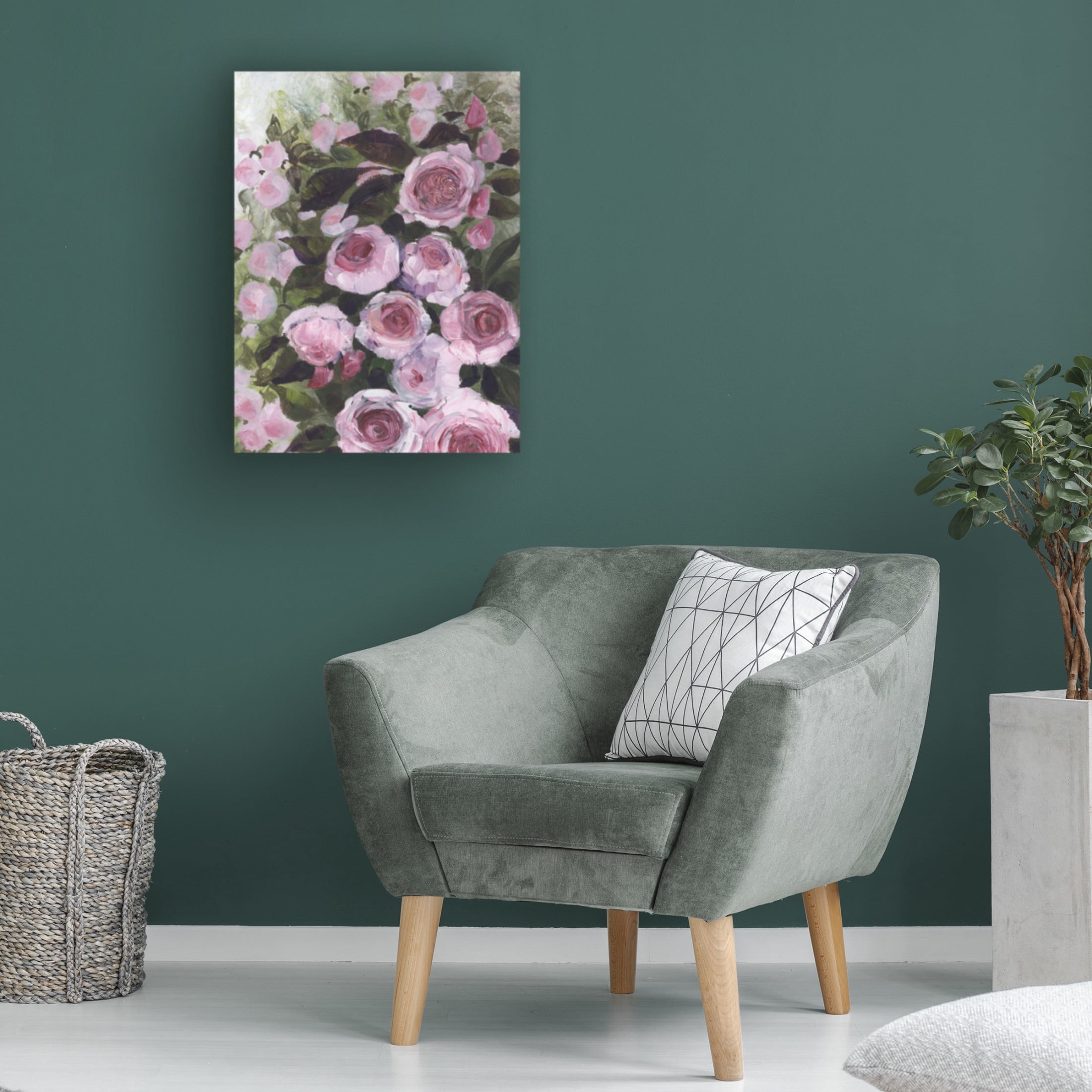 Trademark Fine Art Rosana Laiz Blursbyai Aurorie painterly roses Canvas Wall Art