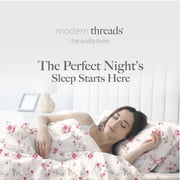Modern Threads Printed 3 Piece Sheet Set, Kashmir Rose, Twin