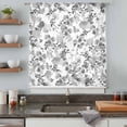 thumbnail image 5 of Gray Spring Floral Sheer Curtains 96 Inches Long, Watercolor Blooming Botanical Summer Light Filering Curtains, Privacy Drapes Simi Floor to Veiling Curtain for Living Room Bedroom Window Treatment, 5 of 9