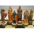 thumbnail image 3 of Medieval Times ROBIN HOOD Chess Set W/ 14 Ebony Black  Maple Wood Board, 3 of 8