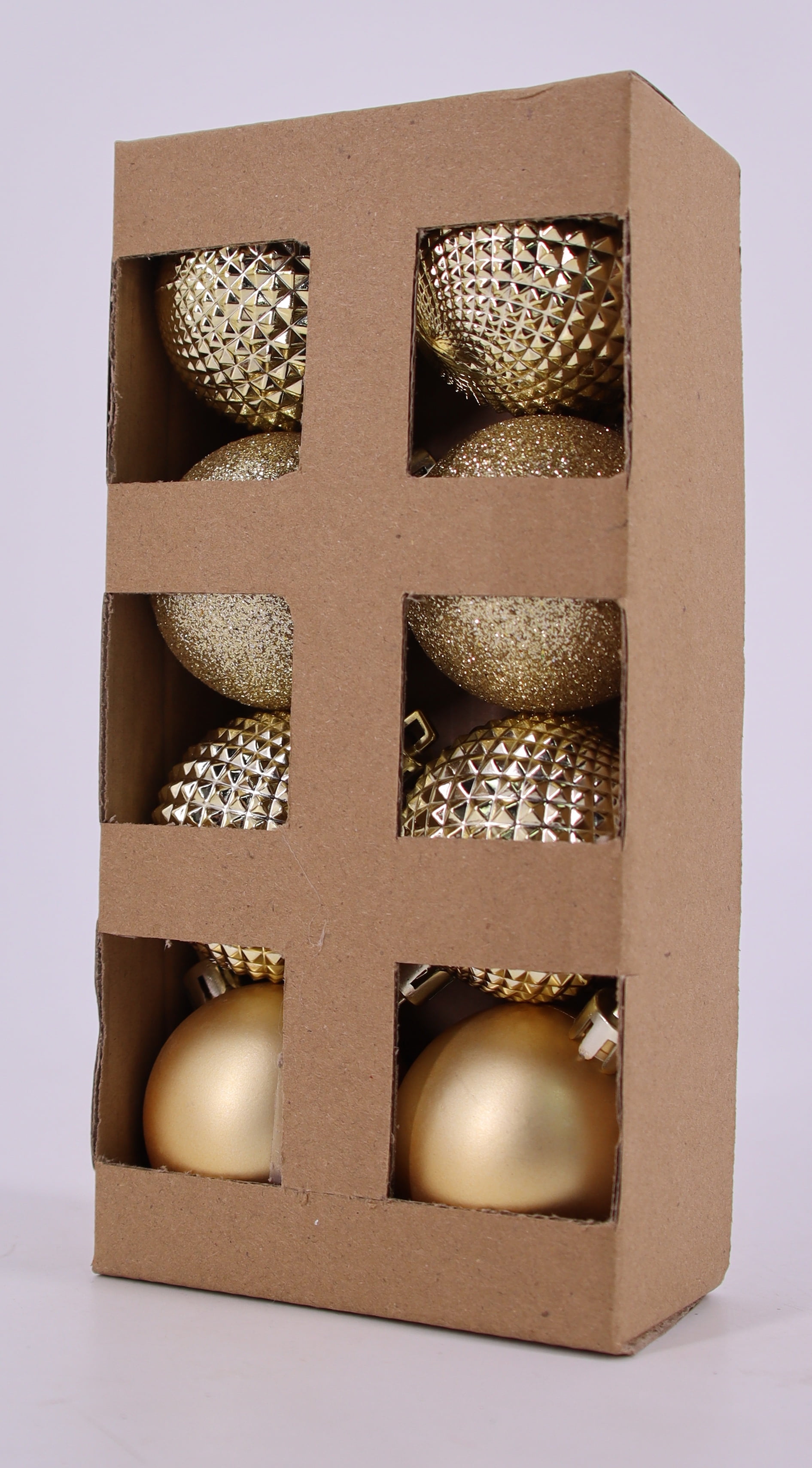 8 PIECES 5 CM INCASSABLE ORNEMENT OR HOLIDAY TIME PL ORNEMENTS 50 MM