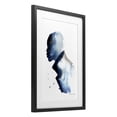 thumbnail image 2 of Stupell Industries Modern Feeling Blue Portrait Silhouette Black Framed Print Under Glass, 14 x 20, by Simone Elum, 2 of 8