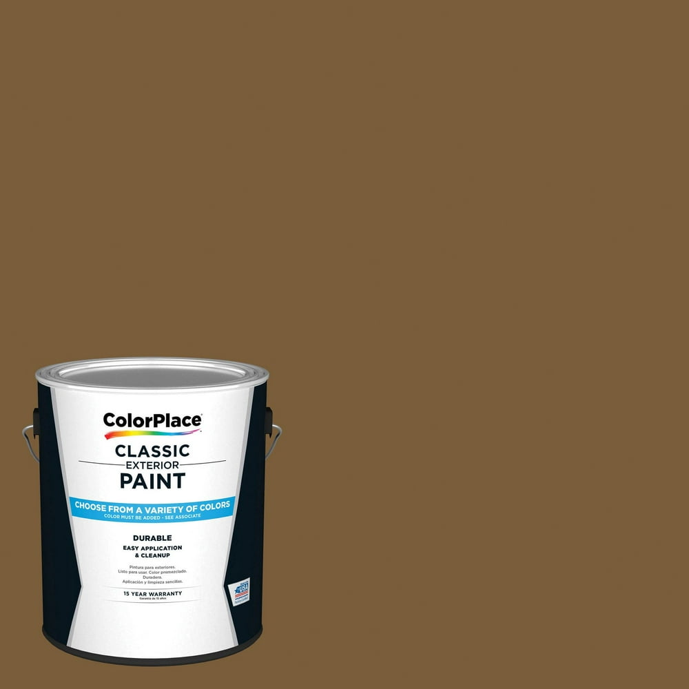 ColorPlace Classic Interior Wall & Trim Paint, Warm Spice Brown, Flat