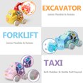 thumbnail image 3 of Baby Toy Cars for Toddlers 1-3, Toy Cars for 1 Year Old Boy and Girl, Extra Large Push and Go Rattle Car for Baby Boys 6-9-12-18 Months, First Birthday Gifts for Rattles Noisy Trucks Active Infant, 3 of 9