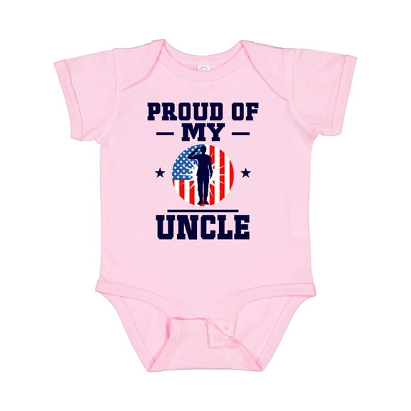 Inktastic Military Uncle Proud Nephew Boys or Girls Baby Bodysuit