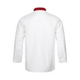 thumbnail image 2 of Zaldita Chef Jacket Shirt Long Sleeve Double-Breasted Chef Coat Men Women Kitchen Cook Waiter Uniform Red XL, 2 of 8