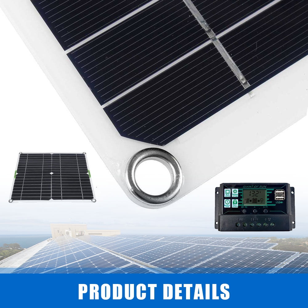 MDHAND 400 Watts Solar Panel Kit, 100A 12V Battery Charger with Controller for Outdoor Caravan Boat/Car/RV