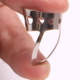 thumbnail image 3 of EeaseCA 1 Set Professional Guitar Slide Stainless Steel Instrument Finger Slider Picks, 3 of 7