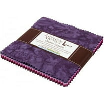 5" Charm Pack - Artisan Batiks Prisma Dyes Plum Perfect Colorstory by Lunn Studios for Robert Kaufman Purples Pinks Squares Fabric Bundle Quilter's Cotton Fabric Precuts (CHS-268-42) M517.67