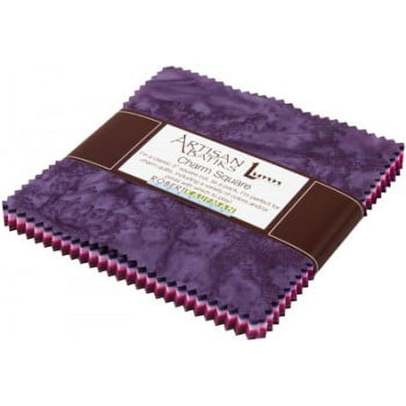 5" Charm Pack - Artisan Batiks Prisma Dyes Plum Perfect Colorstory by Lunn Studios for Robert Kaufman Purples Pinks Squares Fabric Bundle Quilter's Cotton Fabric Precuts (CHS-268-42) M517.67