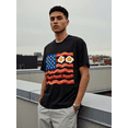 thumbnail image 6 of Men's 100% Cotton Short Sleeve Crewneck Graphic T-Shirt, Soft Breathable Moisture Wicking Casual Basic S-3XL, 6 of 7