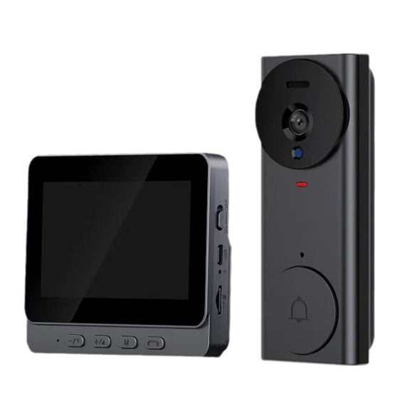 Whatever You Like-4.3" Wireless Video Door Bell Phone Intercom System Monitor Doorbell Camera