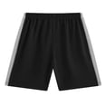 thumbnail image 3 of Ticikt Boys Gym Shorts - Active Mesh Training Basketball Workout Running Gym Athletic Shorts - Youth Kids Activewear,Color:Black,11-12 Years, 3 of 5