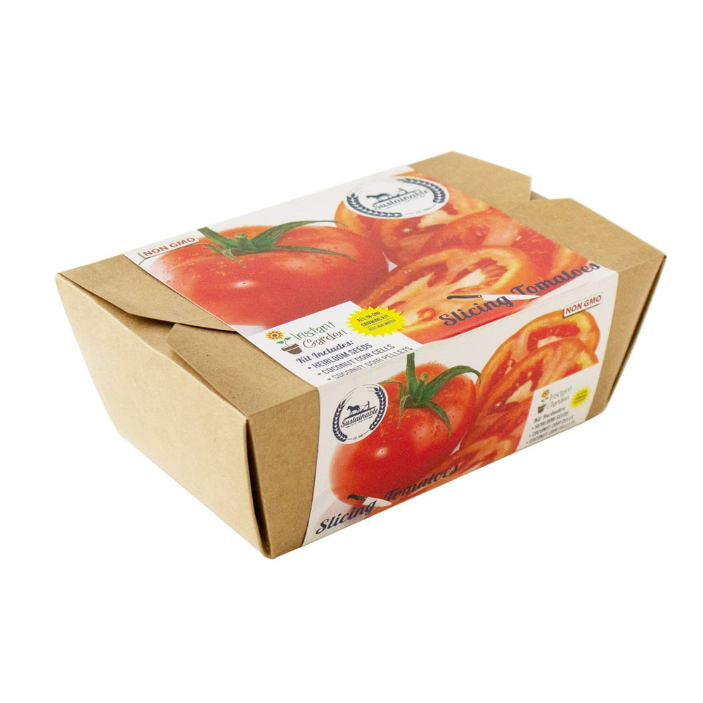 Slicing Tomato Indoor Seed Starter Kit NonGMO Heirloom Slicing