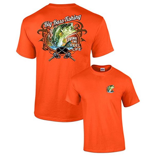 Trenz Shirt Company Fishing T Shirt Big Bass Fishing Red 4xl Walmart Com Walmart Com
