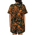 thumbnail image 3 of Rocae Daisies for Two Piece Sleepwear Pajamas Sets for Women Soft Short-Sleeved Pjs with Lounge Shorts X-Large, 3 of 9